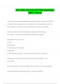 ASU BIO 181 EXAM With Questions 100&percnt; Solved