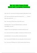 Bio 181 ASU Capco Exam Q&As with Complete Solutions