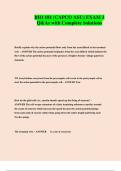 BIO 181 &lpar;CAPCO ASU&rpar; EXAM 3 Q&As with Complete Solutions