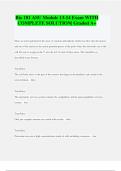 Bundle of BIO 181 ASU Exams All with Questions Answered Correctly
