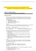 TEST BANK FOR CANADIAN FUNDAMENTALSOF NURSING 6TH EDITION BY POTTER ALL CHAPTERS&period;