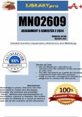MNO2609 Assignment 5 Full Solutions Semester 2 2024 &lpar;347298&rpar;