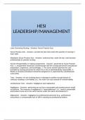HESI LEADERSHIP&sol;MANAGEMENT