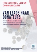 Scriptie van Leads Naar Donateurs  Goede Doelen Werving- Hogeschool Leiden - Communicatie 2021. Geslaagd eindcijfer 8