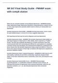NR 547 Final Study Guide - PMHNP exam with complete solution