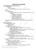 NR 224 Exam 1 Study Guide Critical Thinking & the Nursing Process Ch&period; 15-20
