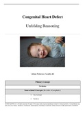 Case Study Congenital Heart Defect, Unfolding Reasoning, Johnny Patterson, 5 months old, (Latest 2021) Correct Study Guide, Download to Score A