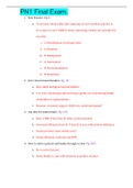 PN1 Final Exam&period; &vert; GRADED A