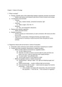 Entire Class notes Ecology (BIOL 175), Elements of Ecology