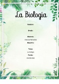 La biologia, Introducción, Desarrollo y Conclusión 