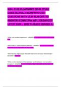 WGU C100 HUMANITIES FINAL STUDY GUIDE &lpar;ACTUAL EXAM&rpar; WITH 250&plus; QUESTIONS WITH VERY ELABORATED ANSWERS CORRECTRY WELL ORGANIZED LATEST 2024 &ndash; 2025 ALREADY GRADED A&plus; 