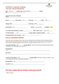 NUR2502LL      Simulation Worksheet   Part one&colon; General    information