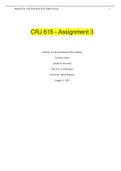 CRJ 615 - Assignment 3 | GRADED A