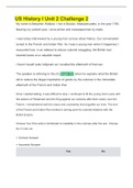 US History I Unit 2 Challenge 2 &vert; SOPHIA PATHWAY 