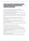 OHIO Lead Risk Assessor Study Guide&sol;Terms