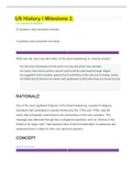 US History I Milestone 2&period;  &vert; GRADED A
