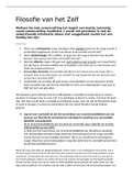 Samenvatting eindtermen IK&comma; filosofie van het zelf&comma; ISBN&colon; 9789089538963 
