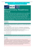 BIOCHEMISTRY C 785 READINESS CHECK 2020 – WESTERN GOVERNORS UNIVERSITY 