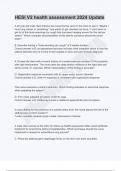 HEALTH ASSESSMENT HESI VERSION 2 EXAM COMPLETE GUIDE QUESTIONS WITH VERIFIED ANSWERS 100&percnt; correct 2024