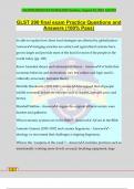 GLST 290 final exam Practice Questions and Answers &lpar;100&percnt; Pass&rpar;