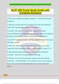 GLST 200 Finals Study Guide with Complete Solutions