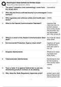 WASHINGTON STATE ESTHETICIAN WRITTEN EXAM 2023-2024 ACTUAL EXAM 150 QUESTIONS AND CORRECT DETAILED ANSWERS &lpar;VERIFIED ANSWERS&rpar; 