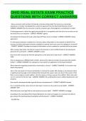 Ohio Real Estate Exam Practice Questions