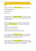 JD&lpar;JURIS DOCTOR&rpar; NEXT EXAM QUESTIONS AND ANSWERS UPDATED 2024&sol;2025 ALL ANSWERS CORRECT VERIFIED BEST GRADED A&plus; FOR EXCELLENT PASS 
