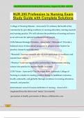 Hondros NUR 205 Exam Bundle Pack&colon;&colon;&colon;Questions and Answers &vert; 100&percnt; Correct