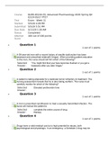 NURS 6521N Advanced Pharmacology Week 11, Final Exam 1 (100 out of 100)