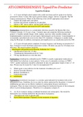 ATI COMPREHENSIVE Typed Pre-Predictor&lowbar;&lpar;UPDATED&rpar;&lowbar;100&percnt; CORRECT &vert; Already Graded A&period;