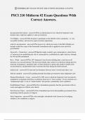 PSCI 210 Midterm &num;2 Exam Questions With Correct Answers&period;