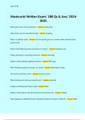 Manicurist Written Exam&sol; 188 Qs & Ans&sol; 2024-2025&period; 