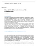 MBA FPX5014 Assessment1 1.docx  ASSESSMENT 1: FINANCIAL CONDITION  ANALYSIS  MBA-FPX5014  Financial Condition Analysis: Zoom Video  Communications  MBA-FPX 5014  Executive Summary  Maria Gomez is founder and president of PacificCoast Technology, a small t
