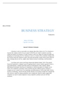 MBA FPX5006 Assessment2 1.edited.docx    MBA-FPX5006  BUSINESS STRATEGY  Amazon  MBA-FPX5006  Capella University  Amazons Business Strategies  A business is only as successful as its strategic plan allows them to be. For a business to succeed, the company