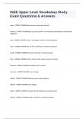 ISEE Upper Level Vocabulary Study Exam Questions & Answers&period;