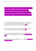 SOLAS QUIZ 1 EXAM &lpar;ACTUAL EXAM&rpar; WITH  QUESTIONS WITH VERY ELABORATED ANSWERS CORRECTRY WELL ORGANIZED LATEST 2024 &ndash; 2025 ALREADY GRADED A&plus;       