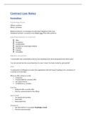 Contract Law Revision Summary