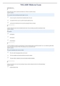 NSG 6020 Midterm Exam- Test Bank&period;&comma;WITH VERIFIED ANSWERS&period;