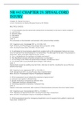 NR 443 CHAPTER 29&colon; SPINAL CORD  INJURY