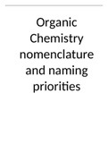Functional groups priority list and how to name organic compounds