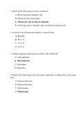 HESI BIO practice exam questions and answers complete solved solution 2021 