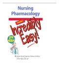 Class notes NR 294 &lpar;NR 294&rpar; Pharmacology made incredible easy