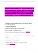 SOLAS QUIZ 4 EXAM &lpar;ACTUAL EXAM&rpar; WITH 100&plus; QUESTIONS WITH VERY ELABORATED ANSWERS CORRECTRY WELL ORGANIZED LATEST 2024 &ndash; 2025 ALREADY GRADED A&plus; 