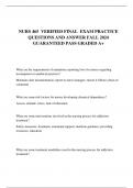 NURS 465  VERIFIED FINAL  EXAM PRACTICE  QUESTIONS AND ANSWER FALL 2024  GUARANTEED PASS GRADED A&plus;