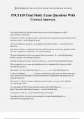 PSCI 110 Final Exam Questions With Correct Answers&period;