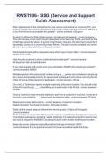 RWST106 - SSG &lpar;Service and Support  Guide Assessment&rpar;