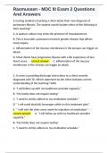 Rasmussen - MDC III Exam 2 Questions And Answers 