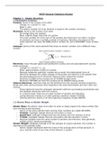MCAT General Chemistry Study Guide