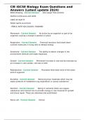 CIE iGCSE Biology Exam Questions and Answers &lpar;Latest update 2024&rpar;